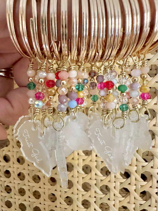 Trust God Key Chain