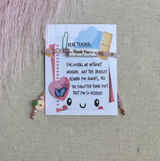 Dear Teacher, Thank you!